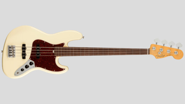 Fender American Pro II Jazz Bass Fretless Olympic White 0194000705 Made in Usa inclusa custodia