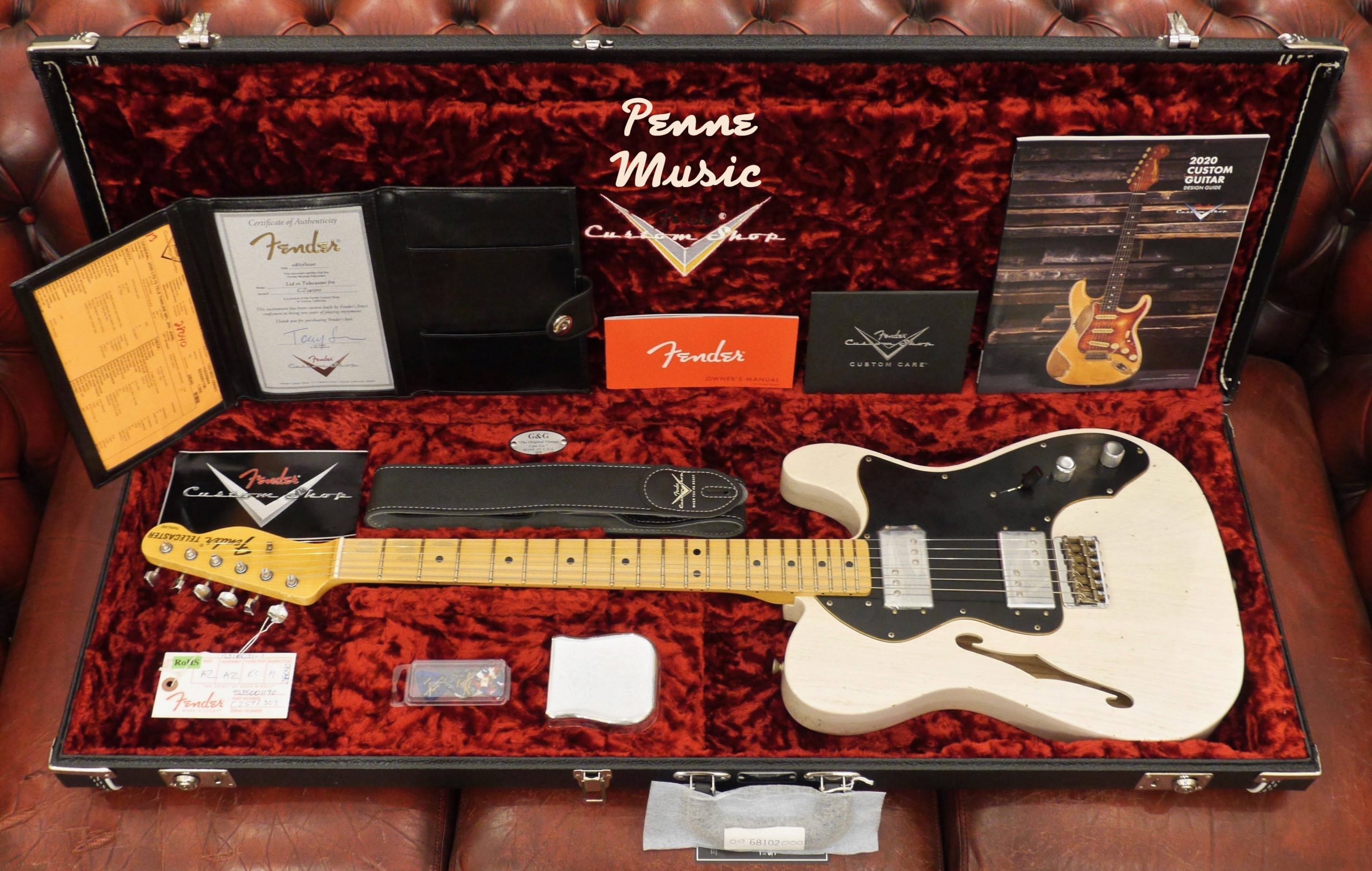 Fender Custom Shop Limited Edition 1972 Telecaster Thinline Aged White Blonde J.Relic 1