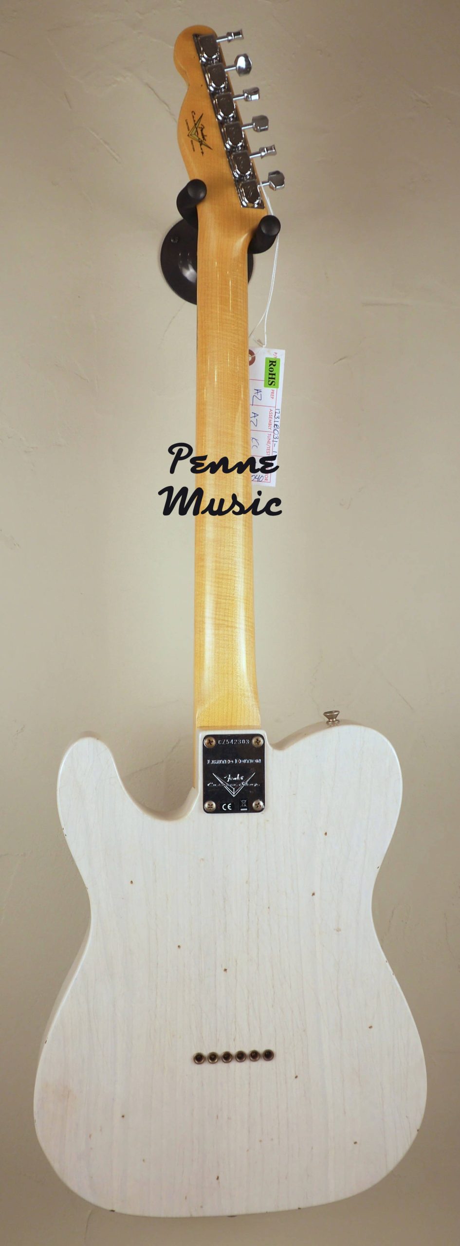 Fender Custom Shop Limited Edition 1972 Telecaster Thinline Aged White Blonde J.Relic 3