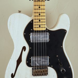 Fender Custom Shop Limited Edition 1972 Telecaster Thinline Aged White Blonde J.Relic 4