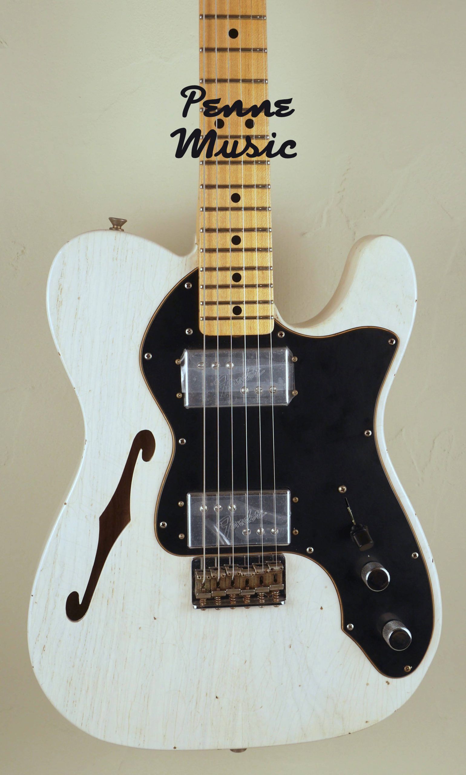 Fender Custom Shop Limited Edition 1972 Telecaster Thinline Aged White Blonde J.Relic 4