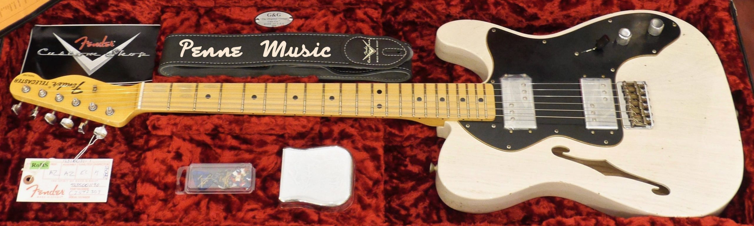 Fender Custom Shop Limited Edition 72 Telecaster Thinline Aged White Blonde J.Relic 6