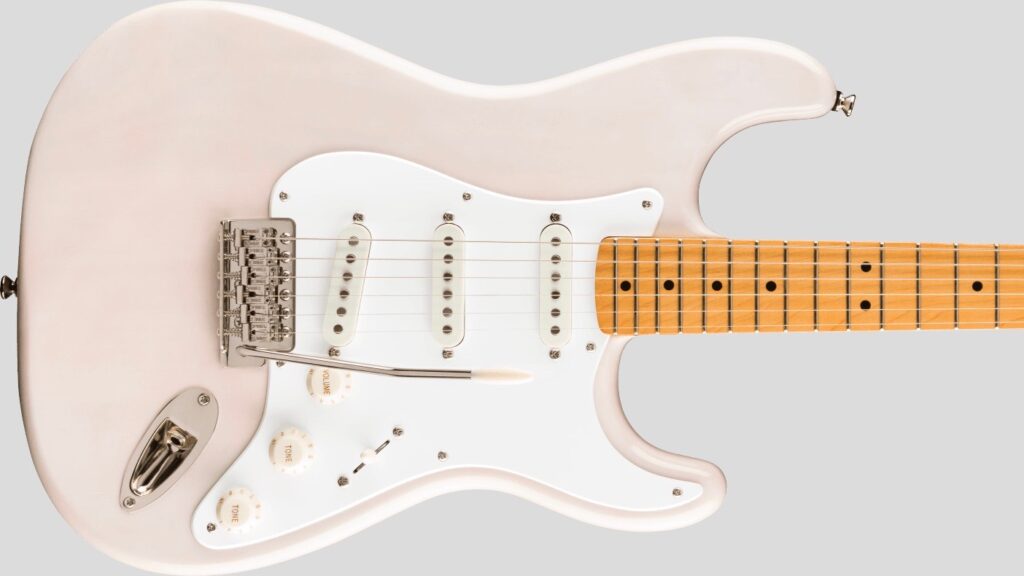 Squier by Fender Classic Vibe 50 Stratocaster White Blonde 0374005501 custodia Fender in omaggio