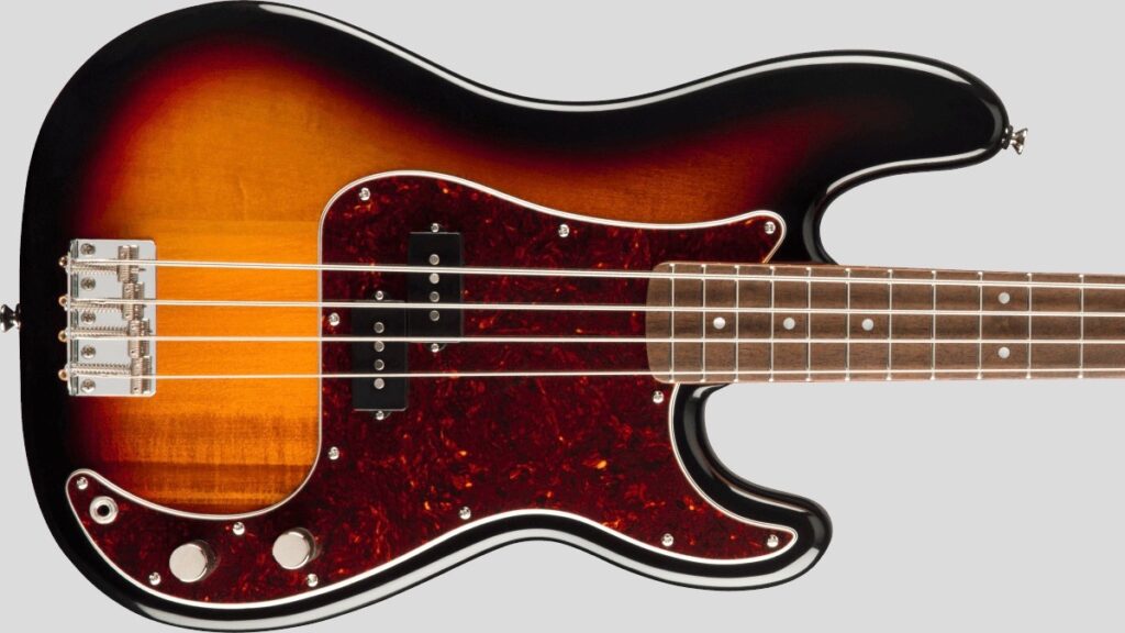 Squier by Fender Classic Vibe 60 Precision Bass 3-Color Sunburst 0374510500 con custodia Fender omaggio