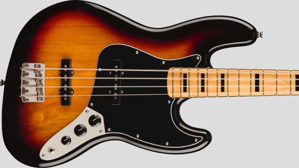 Squier by Fender Classic Vibe 70 Jazz Bass 3-Color Sunburst 0374540500 con custodia Fender in omaggio