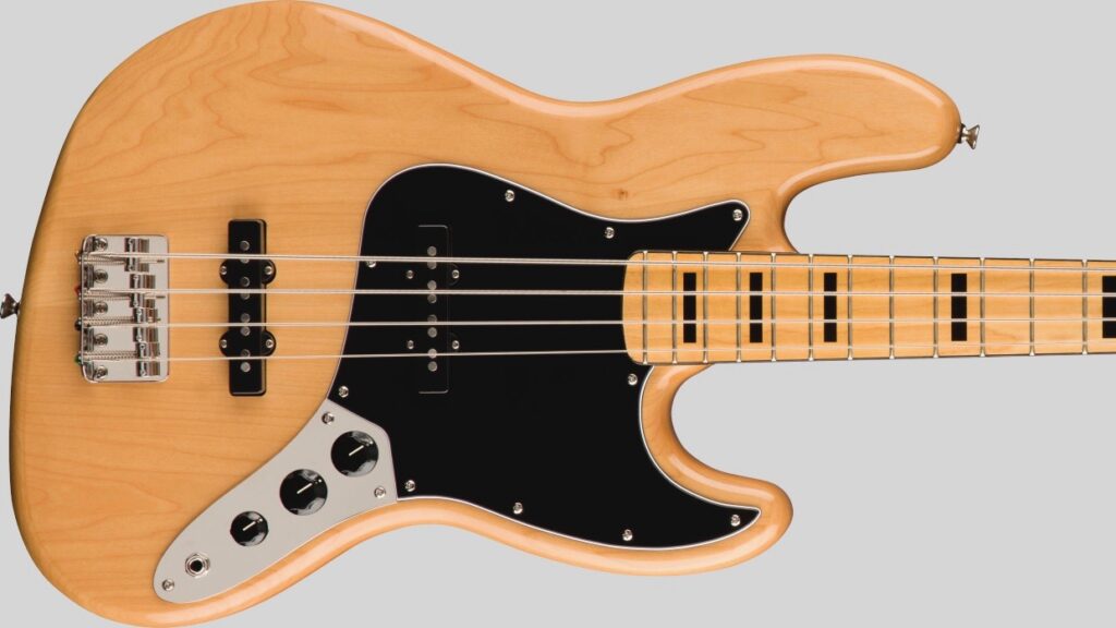 Squier by Fender Classic Vibe 70 Jazz Bass Natural 0374540521 con custodia Fender in omaggio