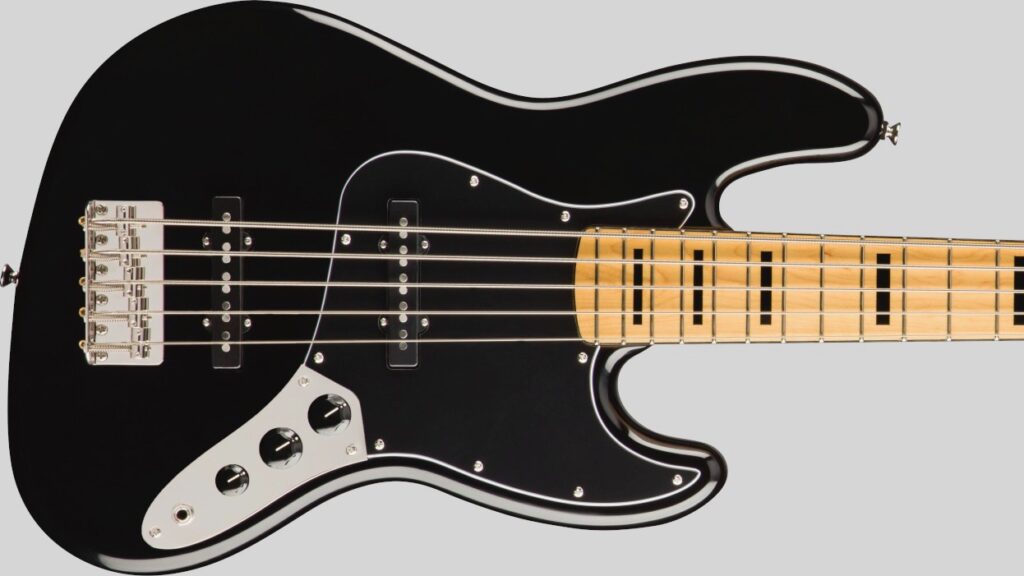 Squier by Fender Classic Vibe 70 Jazz Bass V Black 0374550506 con custodia Fender in omaggio