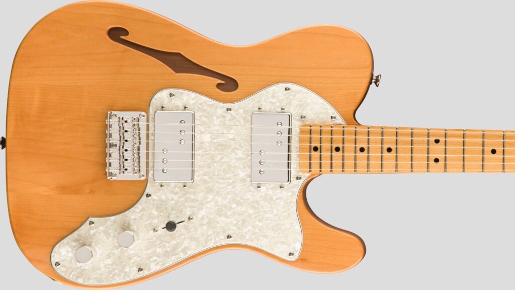 Squier by Fender Classic Vibe 70 Telecaster Thinline Natural 0374070521 custodia Fender omaggio