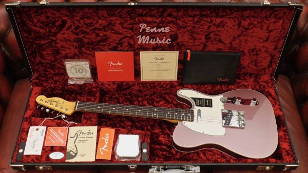 Fender American Original 60 Tele Burgundy Mist Metallic 0110140866 Made in Usa inclusa custodia