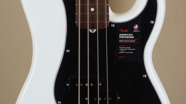 Fender American Performer Precision Bass Arctic White 0198600380 Made in Usa inclusa custodia
