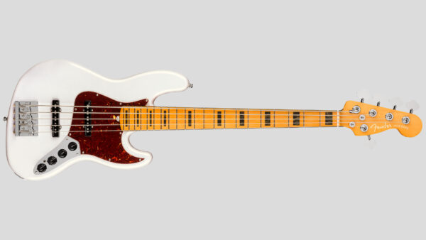 Fender American Ultra Jazz Bass V Arctic Pearl 0199032781 Made in Usa inclusa custodia rigida Fender
