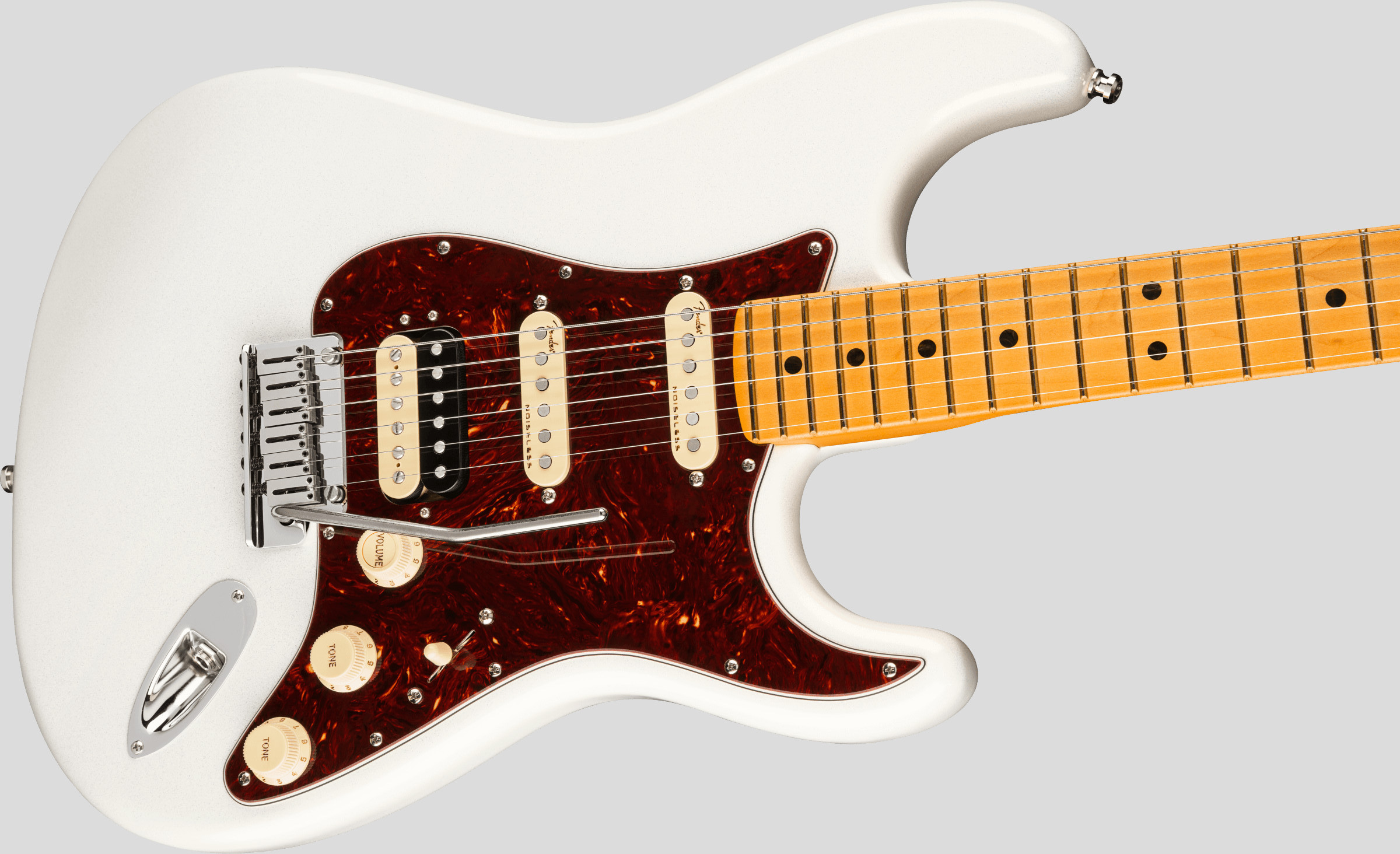 Fender American Ultra Stratocaster HSS Arctic Pearl 3