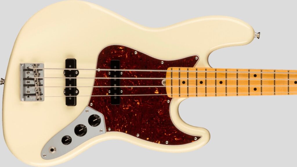 Fender Jazz Bass American Professional II Olympic White MN 0193972705 Made in Usa inclusa custodia rigida Fender