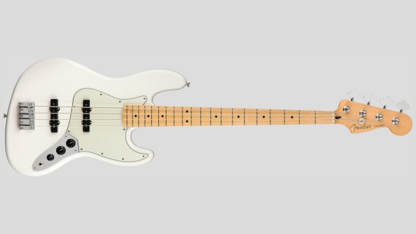 Fender Player Jazz Bass Polar White MN 0149902515 Made in Mexico con custodia Fender in omaggio