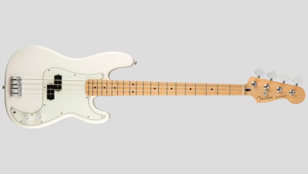 Fender Player Precision Bass Polar White MN 0149802515 Made in Mexico con custodia Fender in omaggio