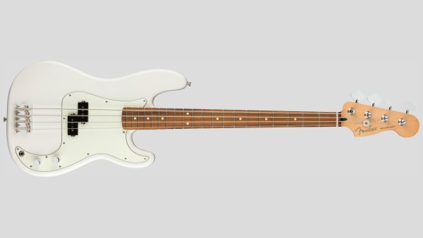 Fender Player Precision Bass Polar White PF 0149803515 con custodia Fender in omaggio