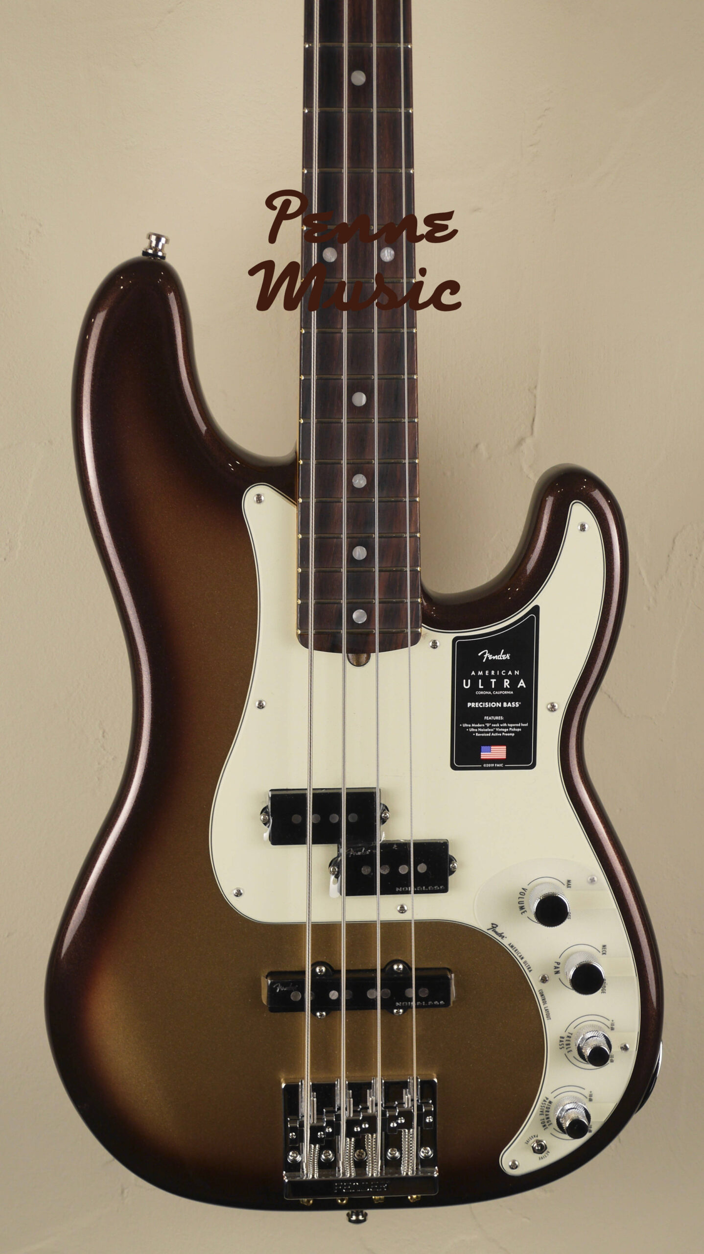 Fender American Ultra Precision Bass Mocha Burst 4