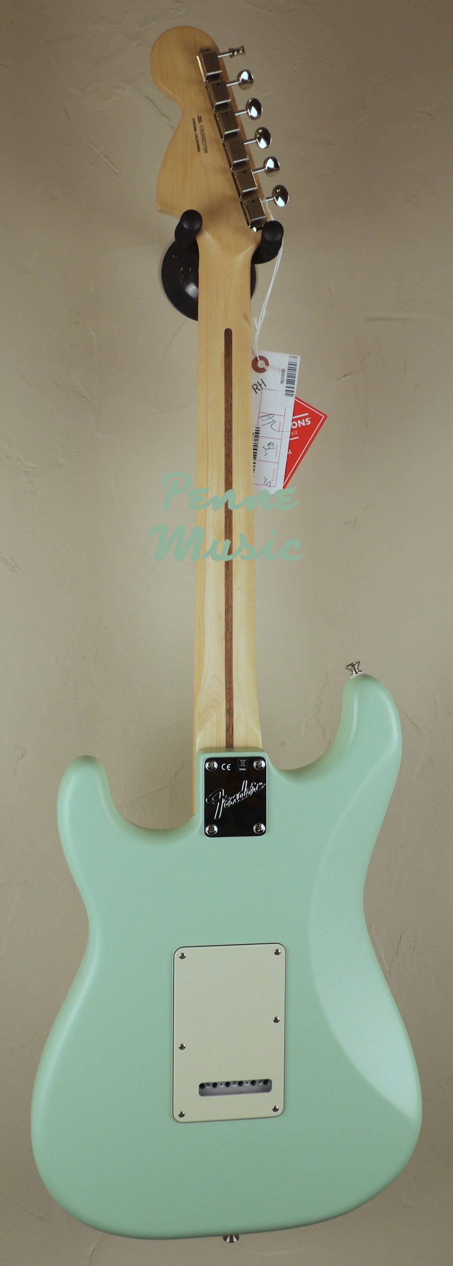 Fender American Performer Stratocaster HSS Satin Surf Green 2