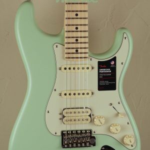 Fender American Performer Stratocaster HSS Satin Surf Green 3
