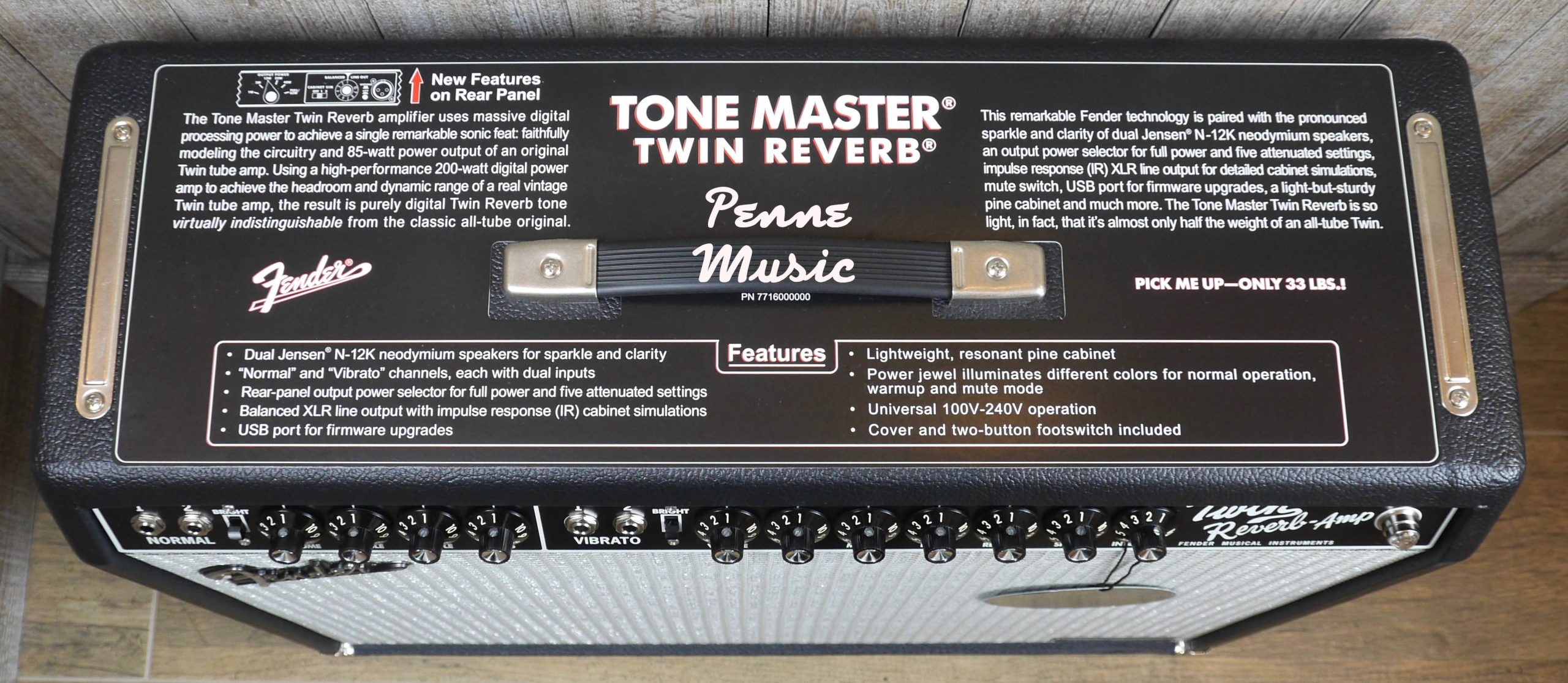 Fender Tone Master Twin Reverb Black 2