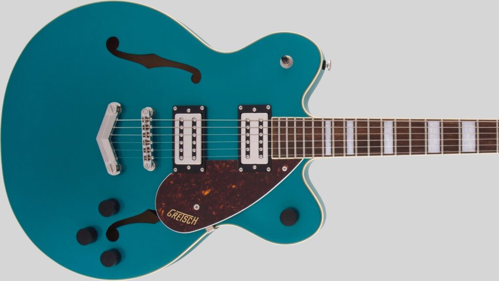 Gretsch Streamliner G2622 with V-Stoptail Ocean Turquoise 2806200508 custodia Fender omaggio