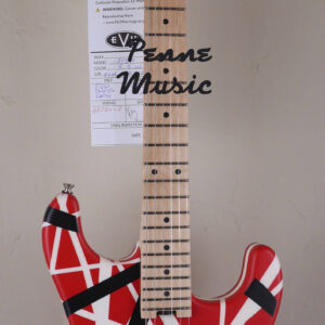 EVH 5150 Striped Series Red with Black and White Stripes 1