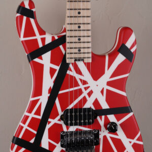 EVH 5150 Striped Series Red with Black and White Stripes 3
