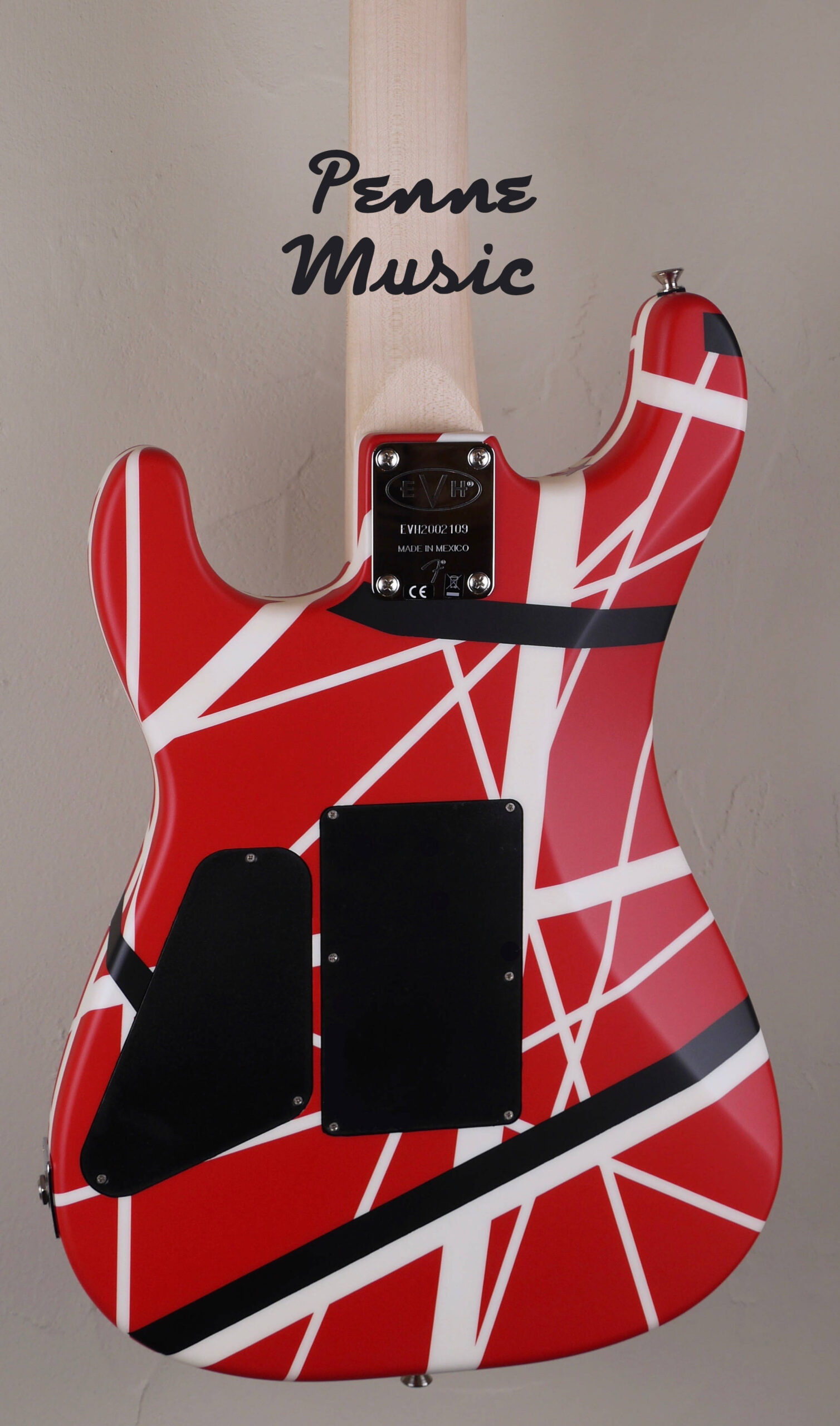 EVH 5150 Striped Series Red with Black and White Stripes 4