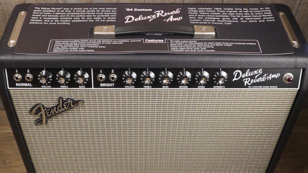 Fender 64 Custom Deluxe Reverb Hand-Wired 8180006000 Made in Usa