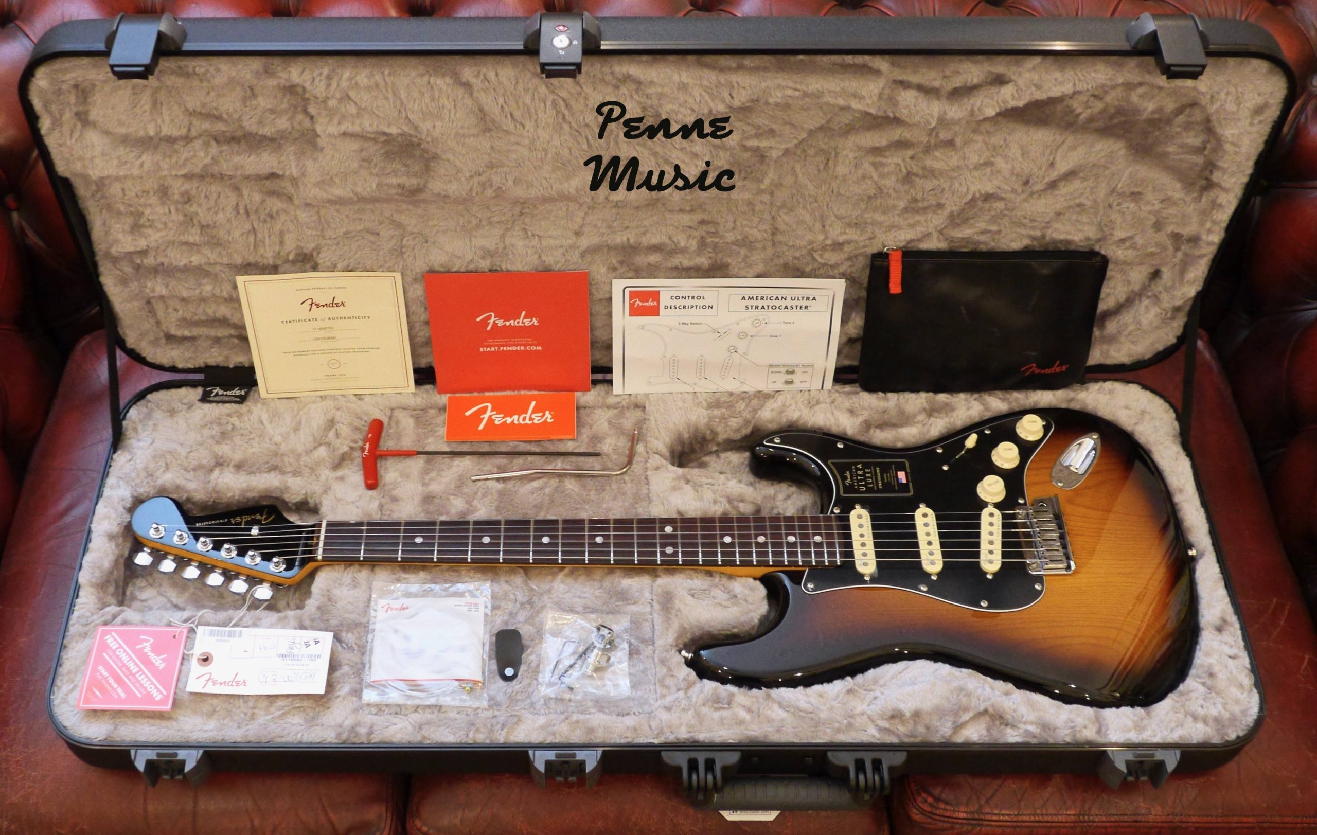 Fender American Ultra Luxe Stratocaster 2-Color Sunburst RW 1