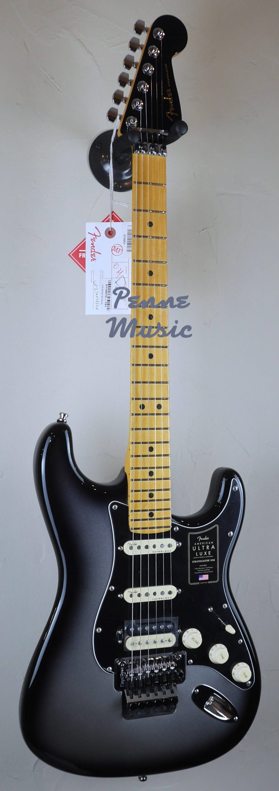 Fender American Ultra Luxe Stratocaster Floyd Rose HSS Silverburst 2