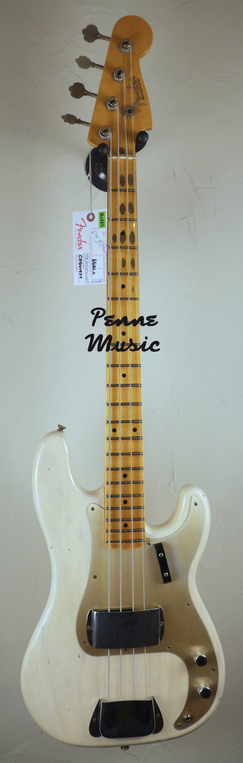 Fender Custom Shop Time Machine 1957 Precision Bass Aged White Blonde J.Relic 2