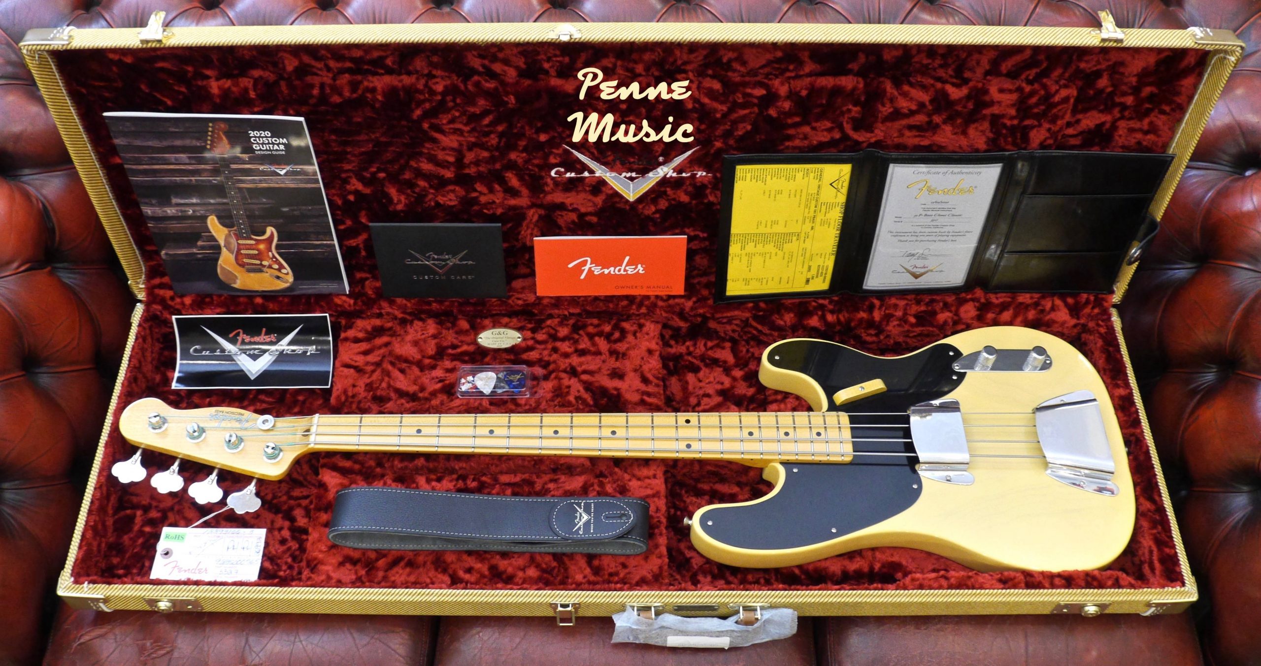 Fender Custom Shop Vintage Custom 51 Precision Bass Nocaster Blonde NOS 1