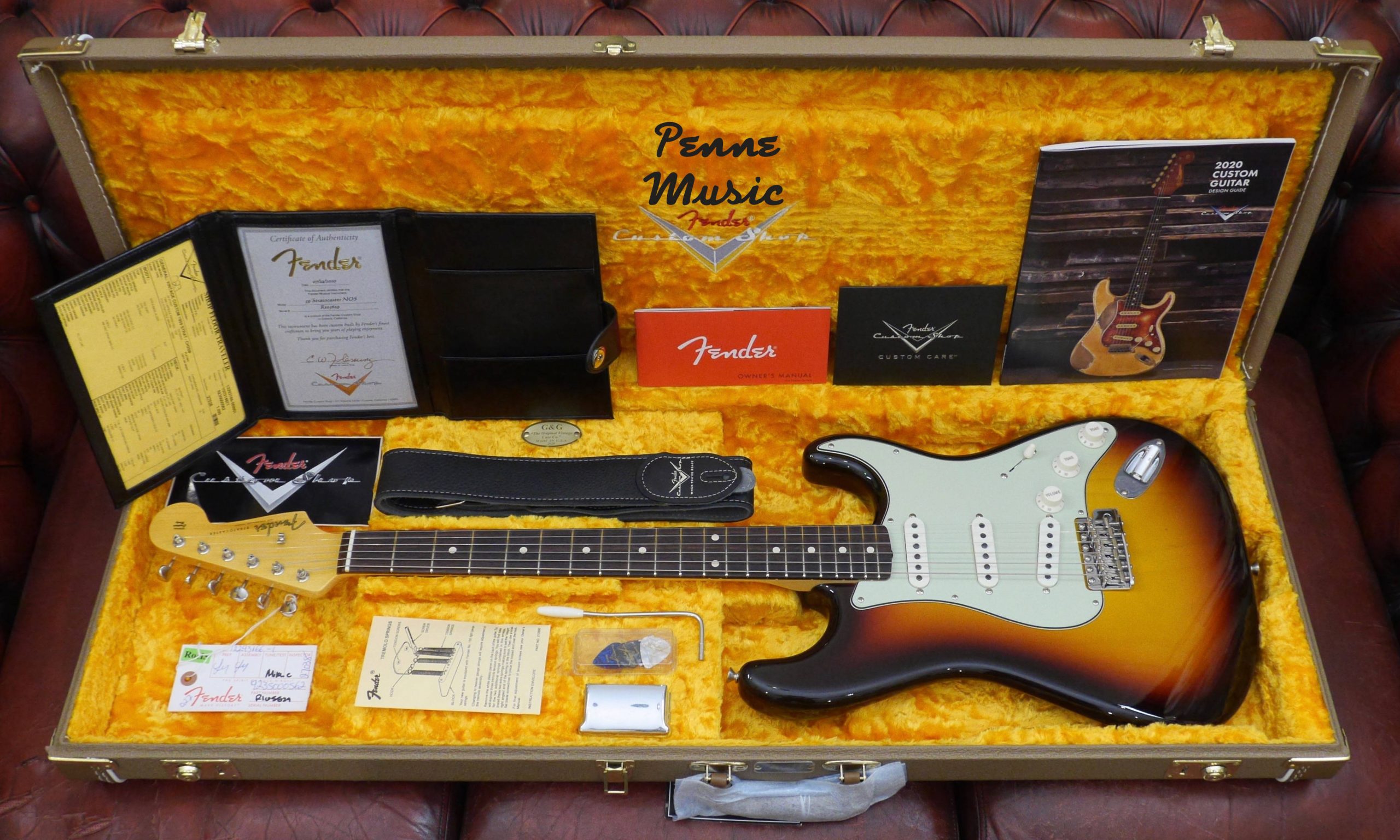 Fender Custom Shop Vintage Custom 59 Stratocaster Chocolate 3-Color Sunburst NOS 1