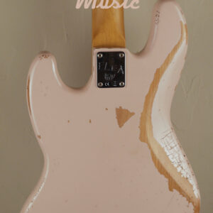 Fender Flea Jazz Bass Road Worn Shell Pink 4