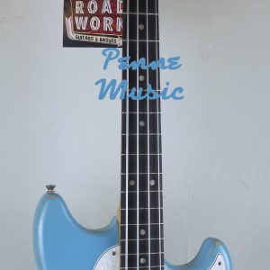 Fender JMJ Mustang Bass Road Worn Faded Daphne Blue 1