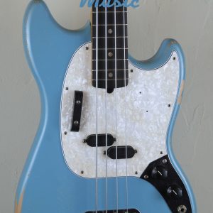 Fender JMJ Mustang Bass Road Worn Faded Daphne Blue 3