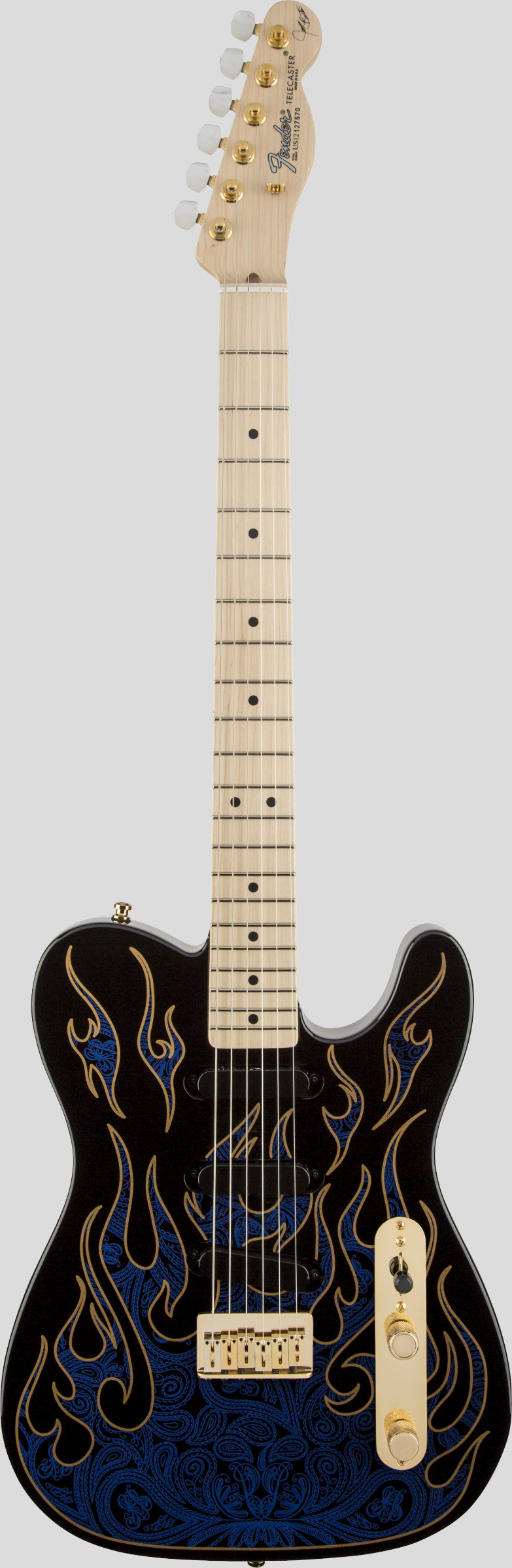 Fender James Burton Telecaster Blue Paisley Flames 1