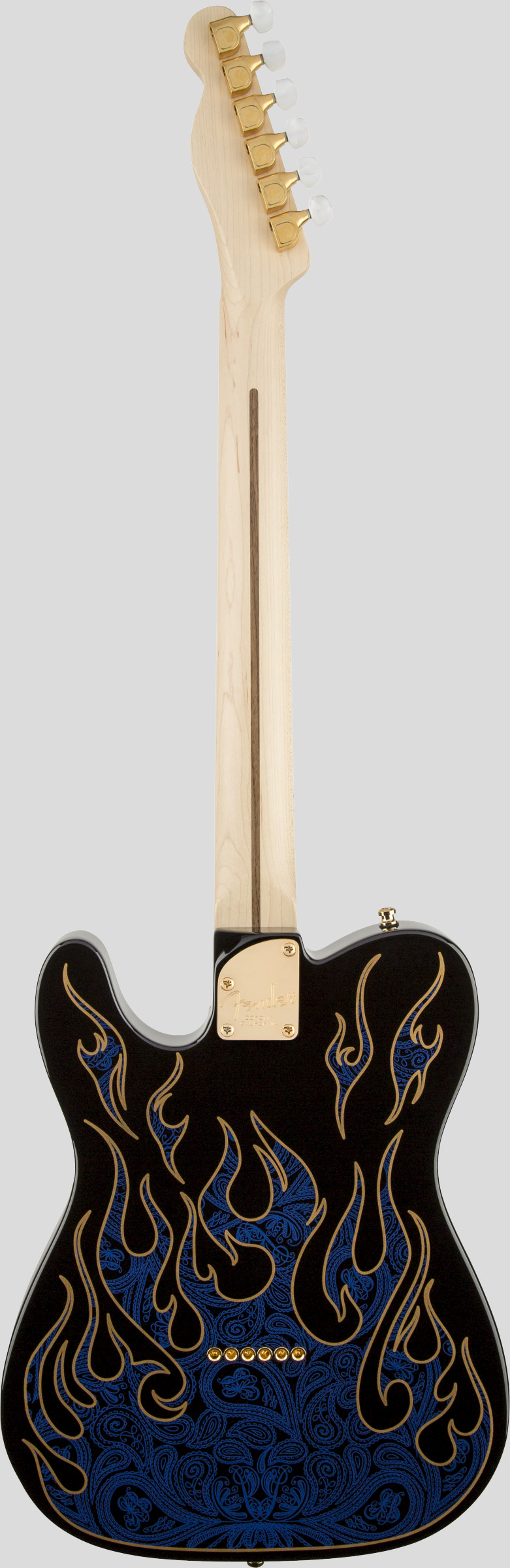 Fender James Burton Telecaster Blue Paisley Flames 2