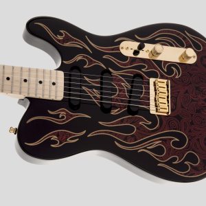 Fender James Burton Telecaster Red Paisley Flames 4