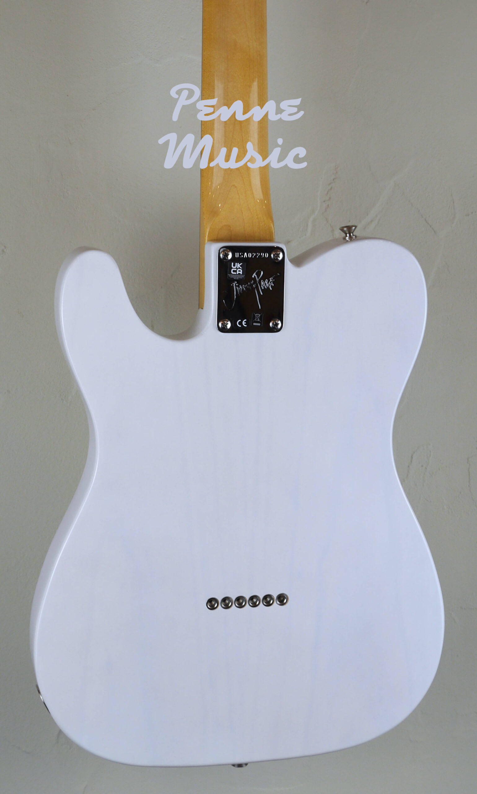 Fender Jimmy Page Mirror Telecaster White Blonde 5