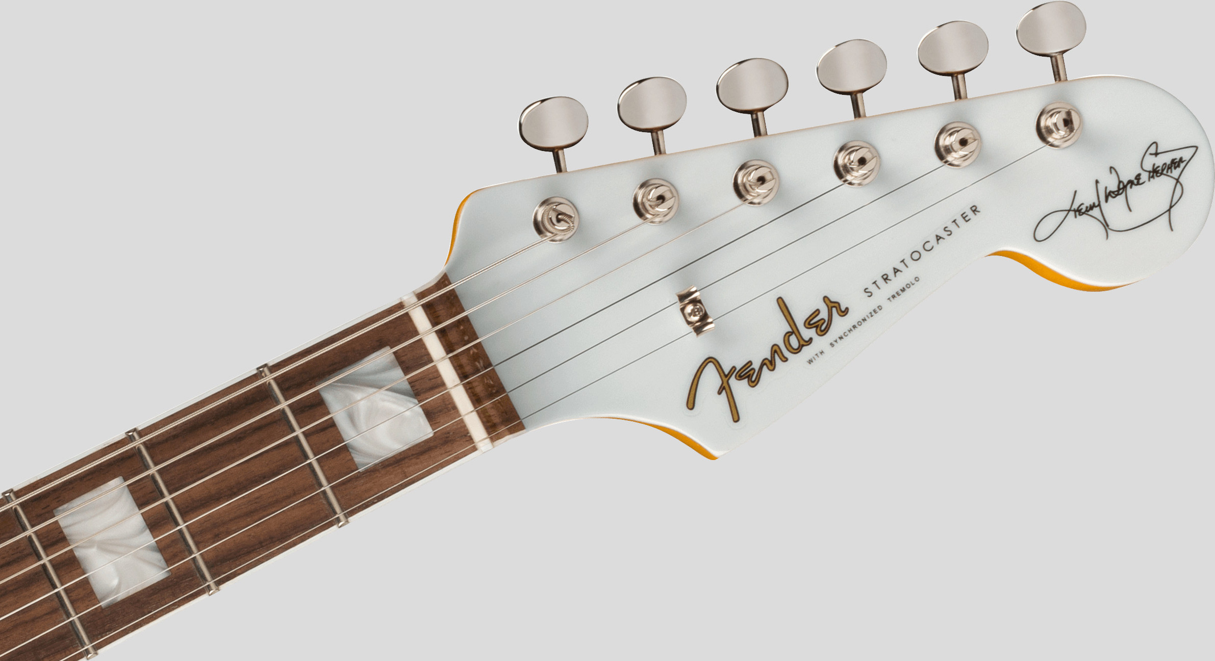 Fender Kenny Wayne Shepherd Stratocaster Transparent Faded Sonic Blue 5