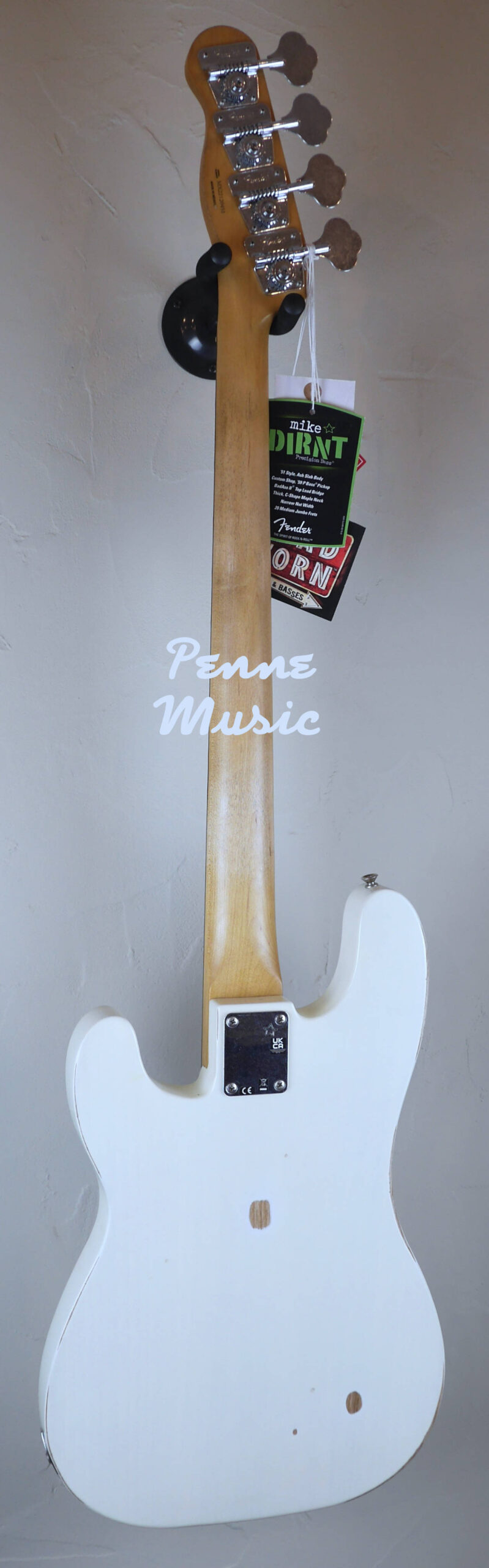 Fender Mike Dirnt Road Worn Precision Bass White Blonde 3
