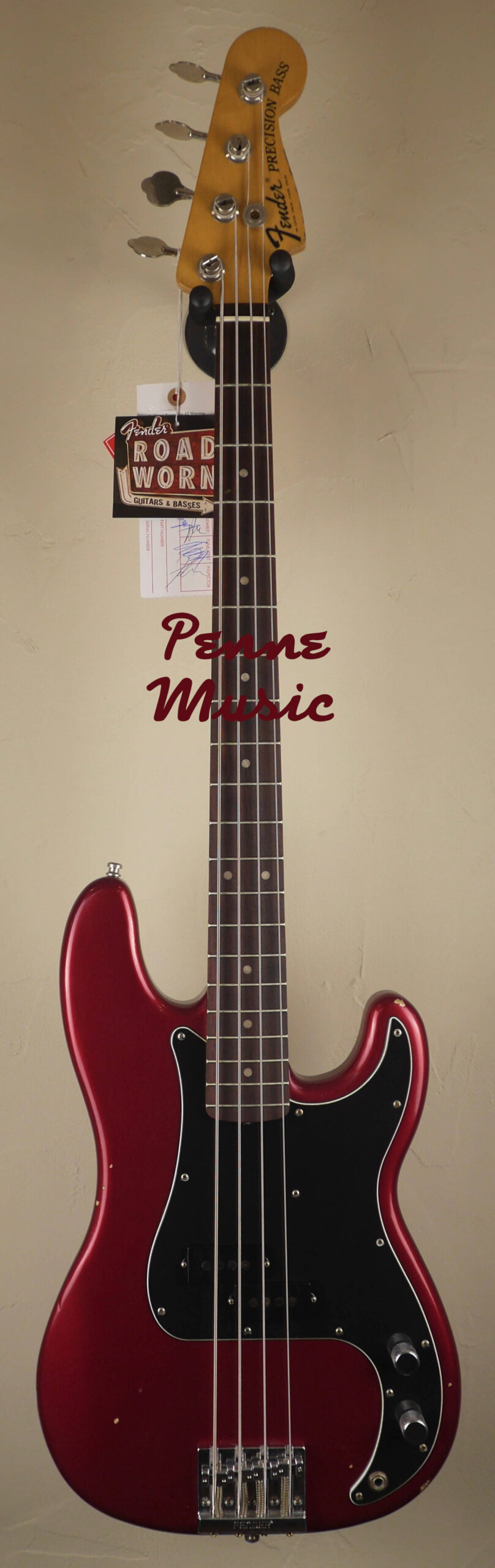 Fender Nate Mendel Road Worn Precision Bass Candy Apple Red 1