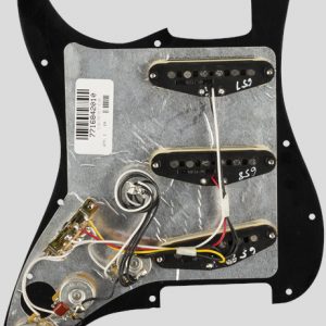 Fender Pre-Wired Tex-Mex Stratocaster Pickup Set Pickguard Black 6