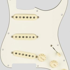 Fender Pre-Wired Tex-Mex Stratocaster Pickup Set Pickguard Parchment 5