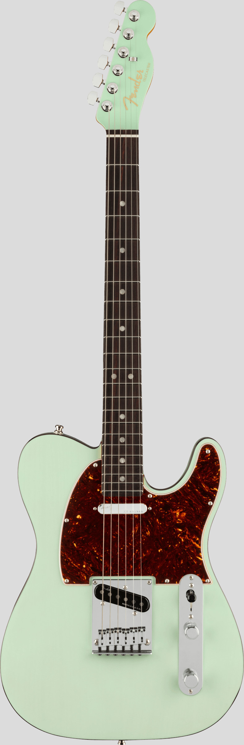 Fender American Ultra Luxe Telecaster Transparent Surf Green 1