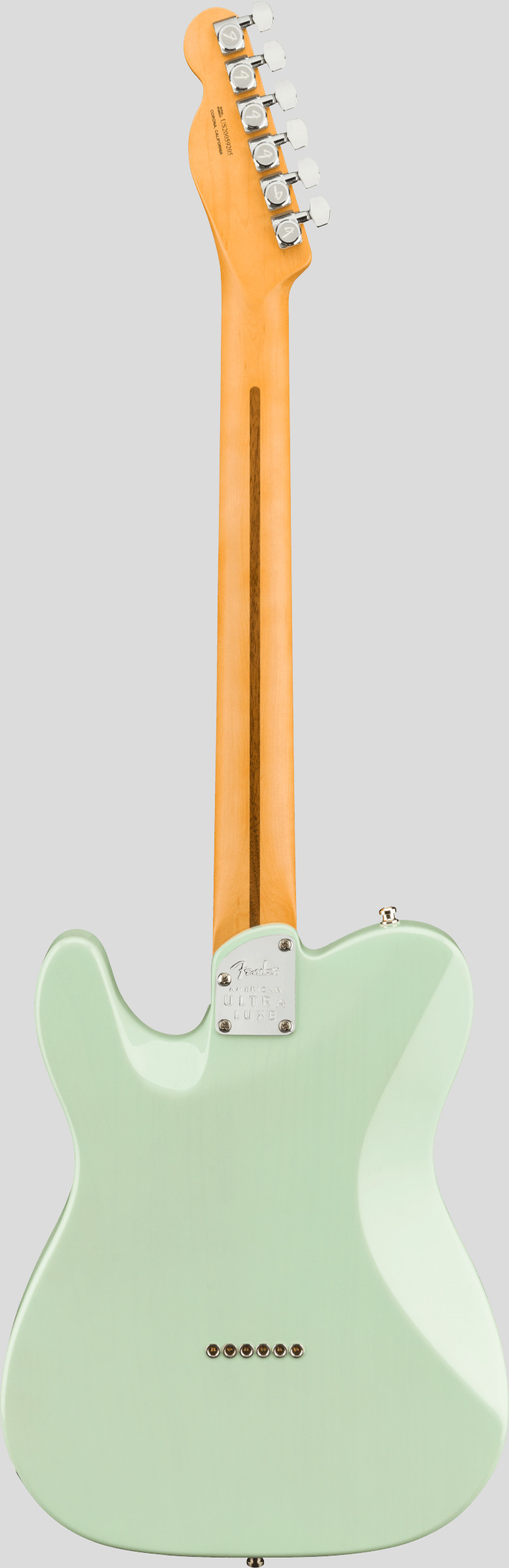 Fender American Ultra Luxe Telecaster Transparent Surf Green 2
