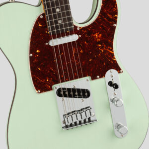 Fender American Ultra Luxe Telecaster Transparent Surf Green 4