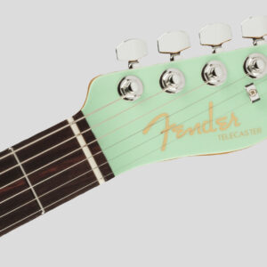 Fender American Ultra Luxe Telecaster Transparent Surf Green 5